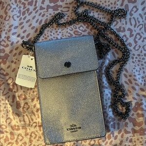 Coach Silver Crossbody Pouch